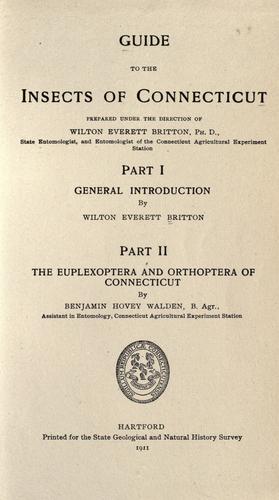 Guide to the insects of Connecticut