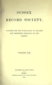 Sussex manors, advowsons, etc., recorded in the Feet of fines, Henry VIII. to William IV. (1509-1833)