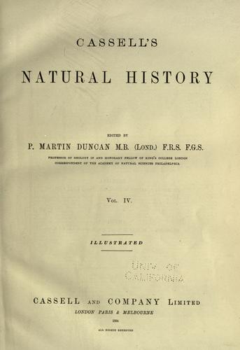 Cassell's natural history