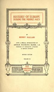 History of Europe during the middle ages