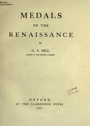 Medals of the Renaissance