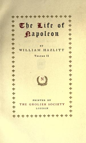 The life of Napoleon