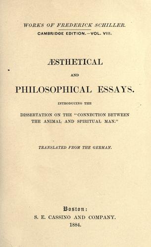 The works of Frederick Schiller
