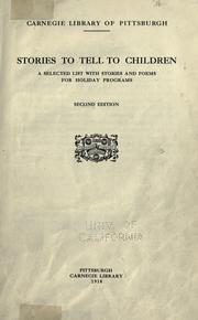 Stories to tell the children