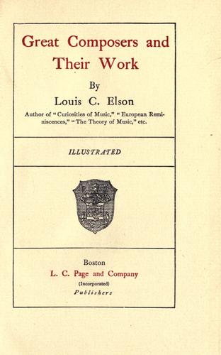 Great composers and their work