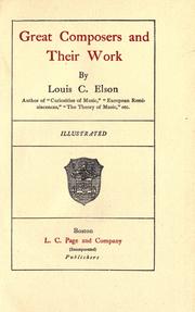 Great composers and their work