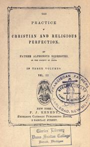 Ejercicio de perfección y virtudes cristianas