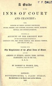 A guide to the Inns of court and chancery