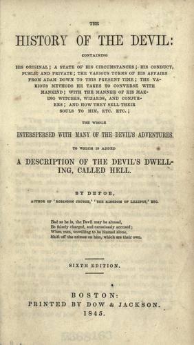 The history of the Devil