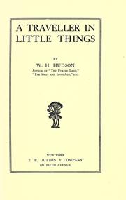 A Traveller in Little Things