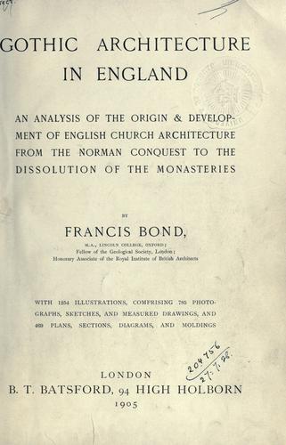 Gothic architecture in England