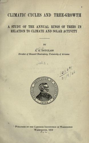 Climatic cycles and tree-growth