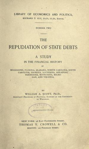 The repudiation of state debts