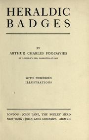 Heraldic badges