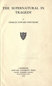 The supernatural in tragedy