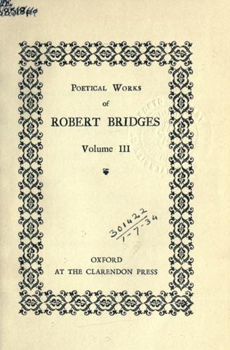 Poetical works of Robert Bridges