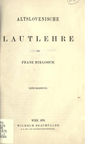 Altslovenische Lautlehre