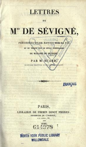 Lettres de Mme de Sévigné