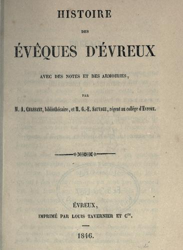 Histoire des évêques d'Évreux