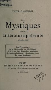 Les mystiques dans la littérature présente