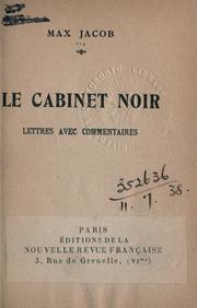 Le cabinet noir
