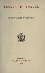 Essays of travel
