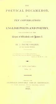 The poetical Decameron, or, Ten conversations on English poets and poetry