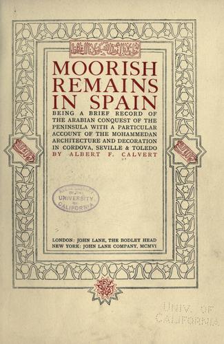 Moorish remains in Spain