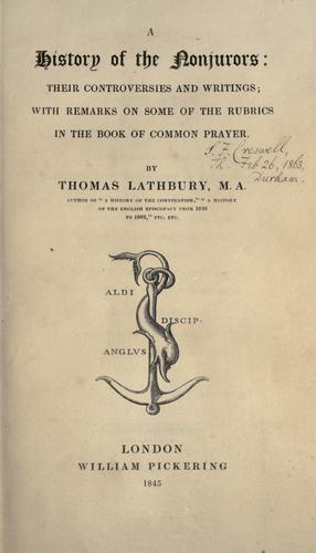 A history of the Nonjurors