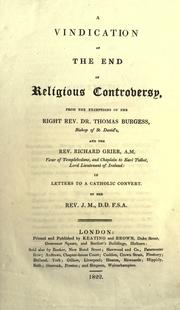 A vindication of the end of religious controversy