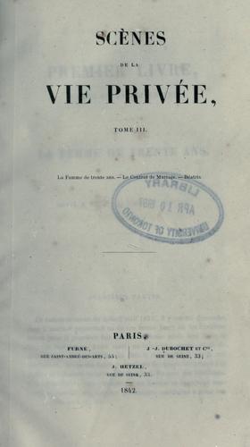 Scènes de la vie privée