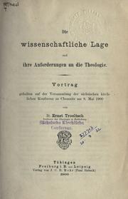 Die wissenschaftliche Lage und ihre Anforderungen an die Theologie