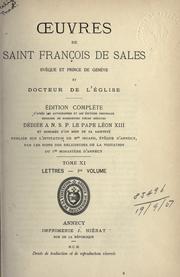 Oeuvres de st François de Sales, évêque de Genève et docteur de l'église