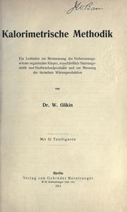Kalorimetrische Methodik
