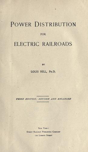 Power distribution for electric railroads