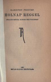 Holnap reggel