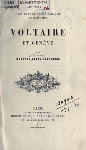 Voltaire et la société française au XVIIIe siècle ..
