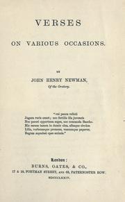 Verses on various occasions