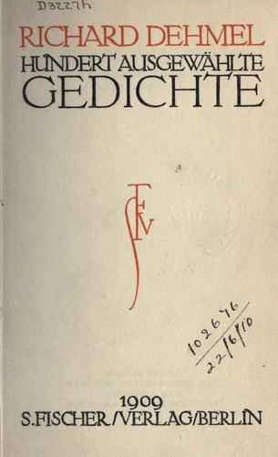 Hundert ausgewählte Gedichte