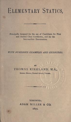 Elementary statics