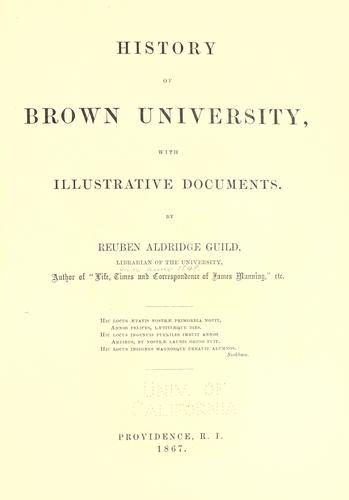 History of Brown university