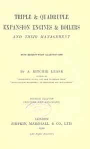 Triple and quadruple expansion engines, and boilers and their management