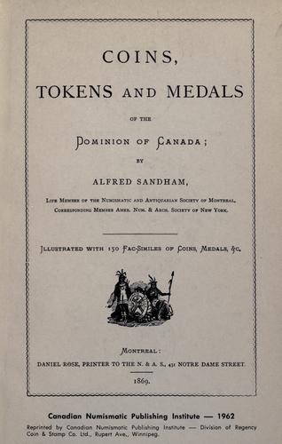 Coins, tokens and medals of the Dominion of Canada