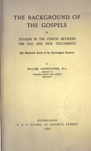 The background of the Gospels
