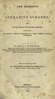 New elements of operative surgery