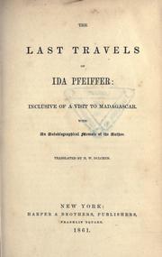 The last travels of Ida Pfeiffer