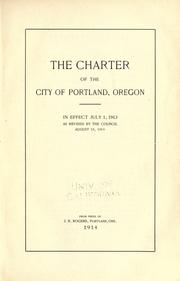 The Charter of the City of Portland, Oregon