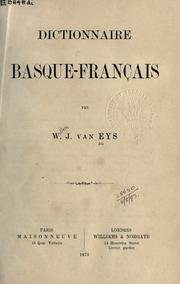 Dictionnaire basque-français