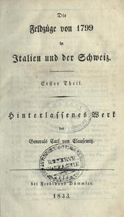 Hinterlassene Werke des Generals Carl von Clausewitz über Krieg und Kriegführung