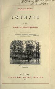 Novels and tales by the Earl of Beaconsfield